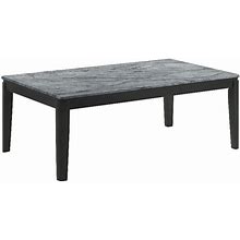 Coaster Modern Wood Rectangular Coffee Table With Break-Proof In Gray