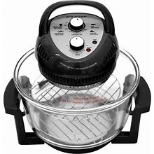 Black Big Boss - Oil-Less Air Fryer Quart 1300W Easy Operation With Built In Timer - Size 16