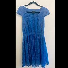 Gabby Skye Dresses | Gabby Skye Blue/Purple Cap Sleeve Lace Dress 10 | Color: Blue/Purple | Size: 10