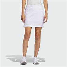Adidas Solid Skort White L - Womens Golf Skirts & Dresses