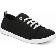 Vionic Beach Washable Canvas Casual Sneakers -Pismo, Size 6 Wide, Black
