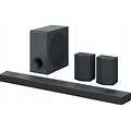 LG Sound Bar With Surround Speakers S95QR - 9.1.5 Channel, 810 Watts Output, Home Theater Audio With Dolby Atmos, DTS:X, And IMAX Enhanced, Black