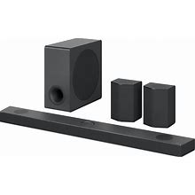 LG Sound Bar With Surround Speakers S95QR - 9.1.5 Channel, 810 Watts Output, Home Theater Audio With Dolby Atmos, DTS:X, And IMAX Enhanced, Black