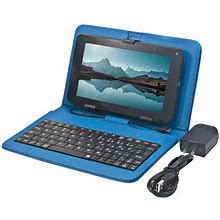 Craig CMP838 BUN-F-BL: 7"" 16GB Quad Core Tablet With Keyboard Case - Blue