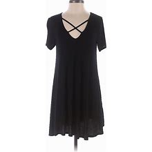 Boohoo Casual Dress - A-Line: Black Print Dresses - Women's Size 4