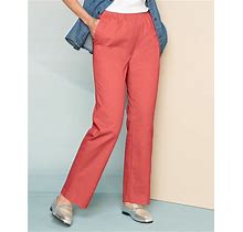 Draper's & Damon's Women's Classic Comfort® Straight Leg Pull-On Pants - Pink - 2X - Womens