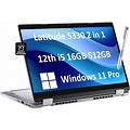 Dell Latitude 5330 2-In-1 Business Laptop (13.3" FHD Touchscreen, Intel 10-Core I5-1245U, 16GB RAM, 512GB SSD, Active Pen) Backlit Keyboard, Webcam,