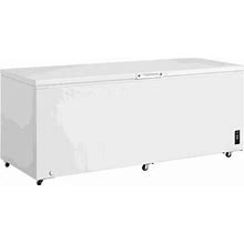 Frigidaire Portable 24.8 Cubic Feet Cu. Ft. Chest Freezer W/ Adjustable Temperature Controls In White | 31.75 H X 31.5 W X 83.13 D In | Wayfair