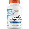 Doctor's Best 100 Mg, 240 Count High Absorption Magnesium Doctor's Best 100 Mg 240Count