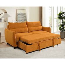 3 in 1 Convertible Pullout Bed Sleeper Sofa Bed, Modern Fabric