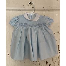 Vintage Hand Smocked Infant Dress