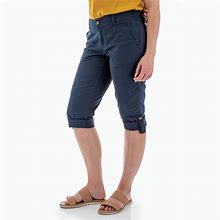 Aventura Women's Delmar Crop Pant - Blue Size 2 - Organic Cotton