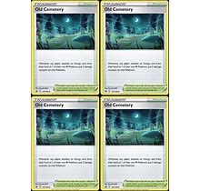Old Cemetery 147/198 - Chilling Reign - Pokemon Trainer Stadium Card Lot - Playset X4