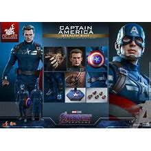 Dhl 1/6 Hot Toys Mms607 Avengers Endgame Captain America Stealth Suit