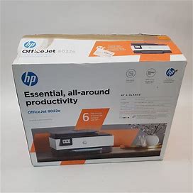 Hp Officejet 8022E All-In-One Wireless Color Inkjet Printer Open Box