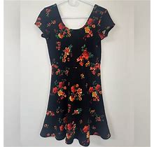 Floral Dress Size Medium | Color: Black | Size: M