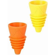 Orange/Yellow Ploknplq Fly Traps Outdoor Fly Trap Packs Fruit Fly Traps For Kitchens Fruit Fly Trap Indoor House Fly Trap Indoor Fly Swatter A Size 2