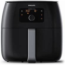 Philips Premium Airfryer XXL, Fat Removal Technology, 3Lb/7Qt, Rapid Air Technology, Digital Display, Keep Warm Mode, 5 Cooking Presets, Nutriu App,