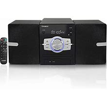 Home CD Stereo System Bluetooth (40W RMS Micro Shelf System With Bluetooth, CD Player, USB Playback, FM Radio, AUX-Input, 2-Way Music Crisp-Sound, DS