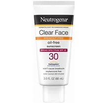Neutrogena Clear Face Liquid Lotion Sunscreen With SPF 30, 3 Fl. Oz