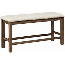 Ashley Furniture Moriville Upholstered Counter Dining Bench In Beige