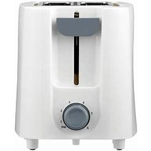 Continental Electric 2 Slice Wide Cool Touch Toaster White