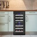 Vinotemp Connoisseur Series Compact Dual-Zone Wine Cooler, Stainless Steel In Black | 33.13 H X 22.5 W X 14.75 D In | Wayfair