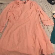 H&M Dresses | Blush Colored Dress With Quarter Sleeve From H&M | Color: Pink | Size: 12