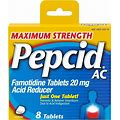 Pepcid Ac Maximum Strength For Heartburn Relief Tablets 8 Count