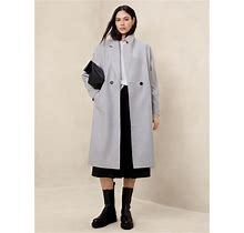 Women's Cocoon Coat Gray Heather Petite Size XS