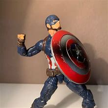 Mattel Marvel Legends Captain America Of 3 Pack Civil War MCU 6" - Toys & Collectibles | Color: Red