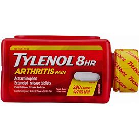Tylenol 8 HR Arthritis Pain Extended Release Caplets, 650Mg (290 Ct.)