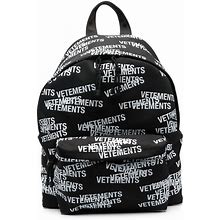 VETEMENTS - Logo-Print Backpack - Unisex - Polyester/Polyamide - One Size - Black