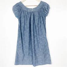 Gap Dresses | Gap Denim Babydoll Dress Blue Size Xs | Color: Blue | Size: Xs