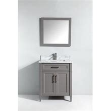 Vanity Art 30 in. Single Sink Bathroom Vanity Set - Gray