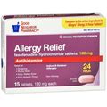GNP Allergy Relief 24HR 180Mg Tablets 15Ct