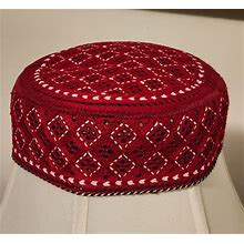 Traditional Embroided Round Cap For Men/Women. Size 22 Inches Round. Free Shipping Throughout U.S