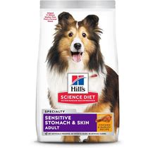 Hill's Pet Nutrition Science Diet Dry Dog Food, Adult, Sensitive Stomach & Skin, Chicken Recipe, 30 Lb. Bag