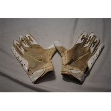 Nike Vapor Football Gloves, White, XL