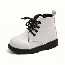 Girls Boots 2023 New Leather Zipper Oxford Dress Ankle Boots, Socks Boots Fashion Outdoor Shoes For Toddler,White,Customer-Favorite,Temu
