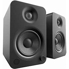 Kanto YU4 2Way Powered Speakers With Bluetooth And Phono Preamp, Matte Black
