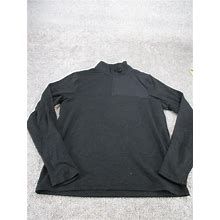 L.L. Bean Sweater Mens Medium Black 1/4 Pullover Hike Baselayer