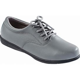 Blair Women's Womens Dr. Max™ Leather Oxfords - Grey - 6.5 - Womens