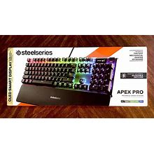 Steelseries Apex Pro Mechanical Gaming Keyboard WIRED RGB Backlighting 64626 NEW