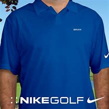 Personalized Embroidered Name Nike Dri-FIT Photo Blue Golf Polo - Photo Blue Polo - XL (Size Adult 44-47) By Gifts For You Now