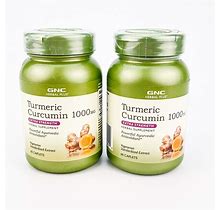 GNC Herbal Plus Turmeric Curcumin 1000Mg 60 Caplets Extra Strength Lot 2 Bb5/24+