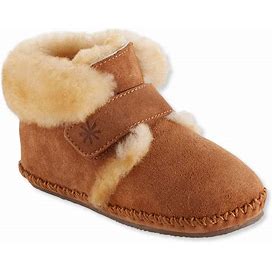 Toddlers Wicked Good Sheepskin Shearling Lined Slippers Brown 9-10, Rubber/Lamb Shearling | L.L.Bean