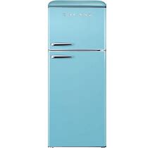 Galanz 10 Cu. Ft. Retro Frost Free Top Freezer Refrigerator In Bebop Blue