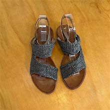 Cydwoq Sandal Brave Vintage Woven Leather Handmade Usa Women's Size 36