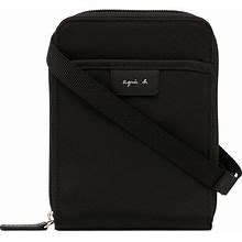 Agnès B. - Logo Patch Mini Messenger Bag - Unisex - Nylon - One Size - Black